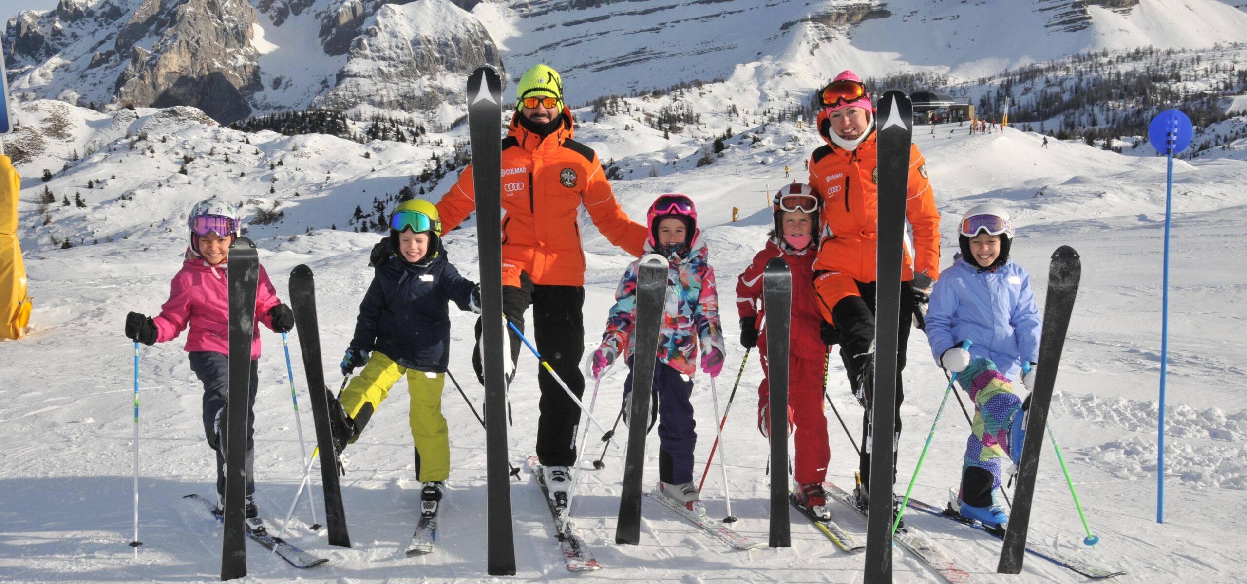 Bambini sugli sci a Madonna di Campiglio 
