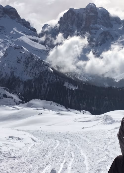 In slittino sulla nuova pista di Madonna di Campiglio